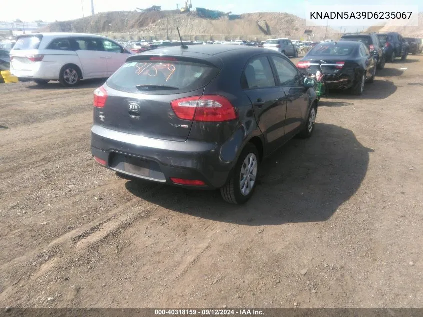 2013 Kia Rio Ex VIN: KNADN5A39D6235067 Lot: 40318159