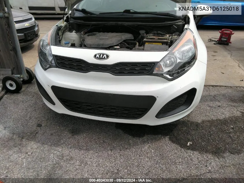 KNADM5A31D6125018 2013 Kia Rio Lx