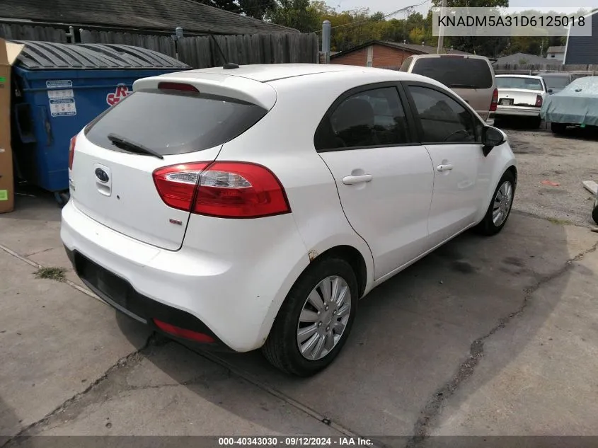 KNADM5A31D6125018 2013 Kia Rio Lx