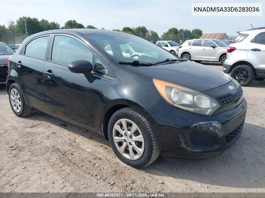 2013 Kia Rio Lx VIN: KNADM5A33D6283036 Lot: 40352571