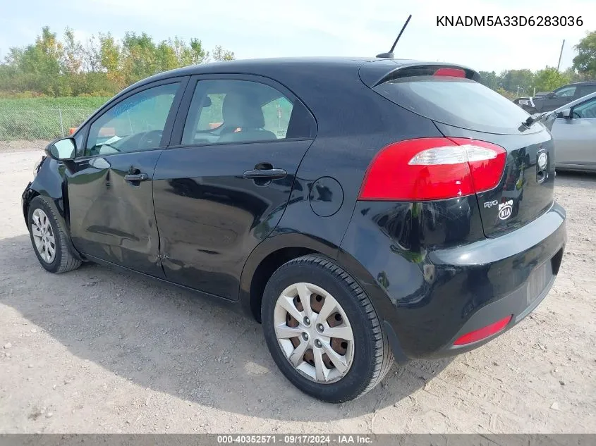 2013 Kia Rio Lx VIN: KNADM5A33D6283036 Lot: 40352571