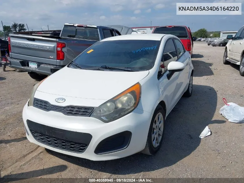 KNADM5A34D6164220 2013 Kia Rio Lx