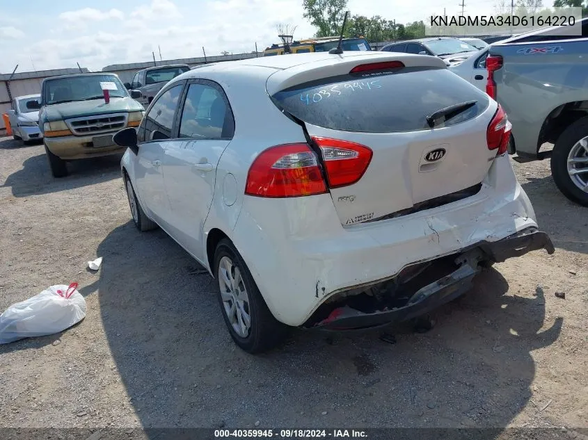 KNADM5A34D6164220 2013 Kia Rio Lx