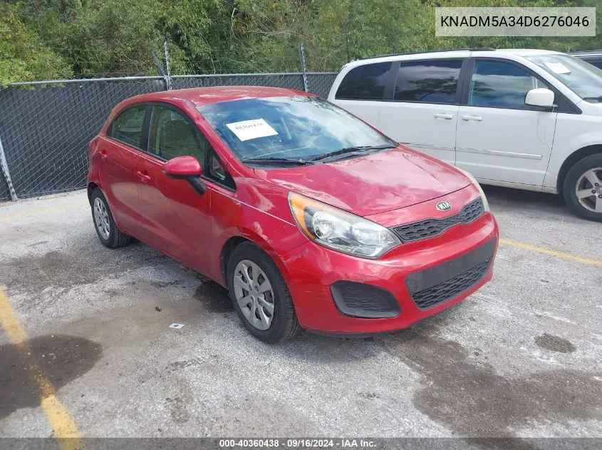 2013 Kia Rio Lx VIN: KNADM5A34D6276046 Lot: 40360438