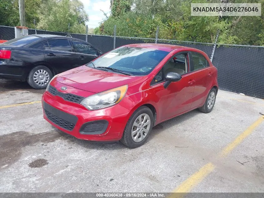 2013 Kia Rio Lx VIN: KNADM5A34D6276046 Lot: 40360438