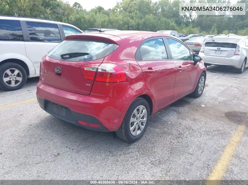 KNADM5A34D6276046 2013 Kia Rio Lx