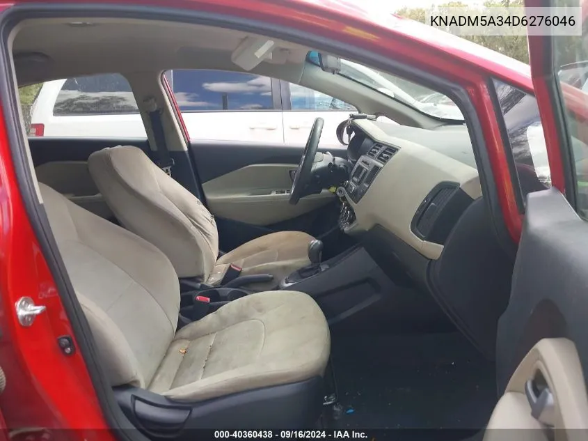 KNADM5A34D6276046 2013 Kia Rio Lx