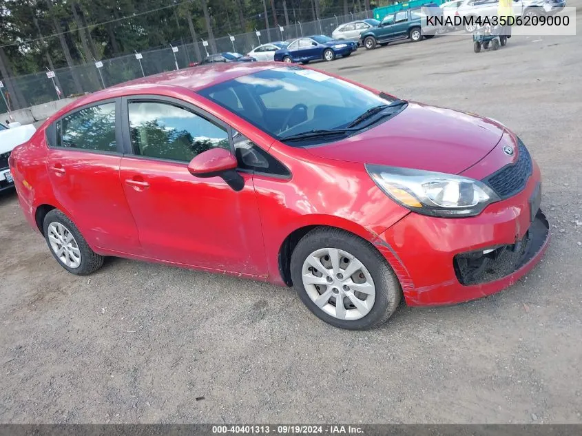 KNADM4A35D6209000 2013 Kia Rio Lx