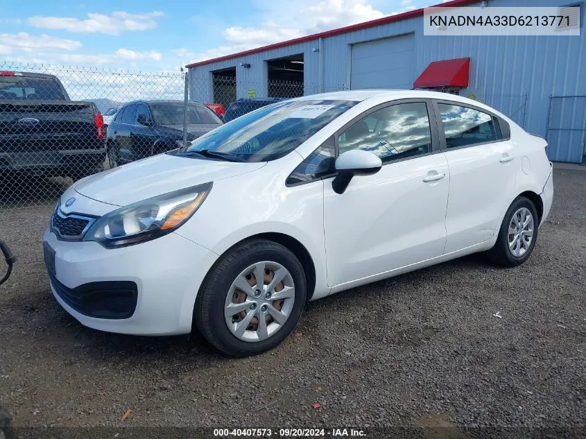 KNADN4A33D6213771 2013 Kia Rio Ex