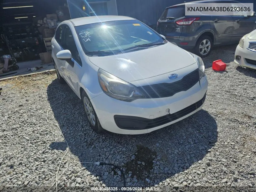 2013 Kia Rio VIN: KNADM4A38D6293636 Lot: 40455325