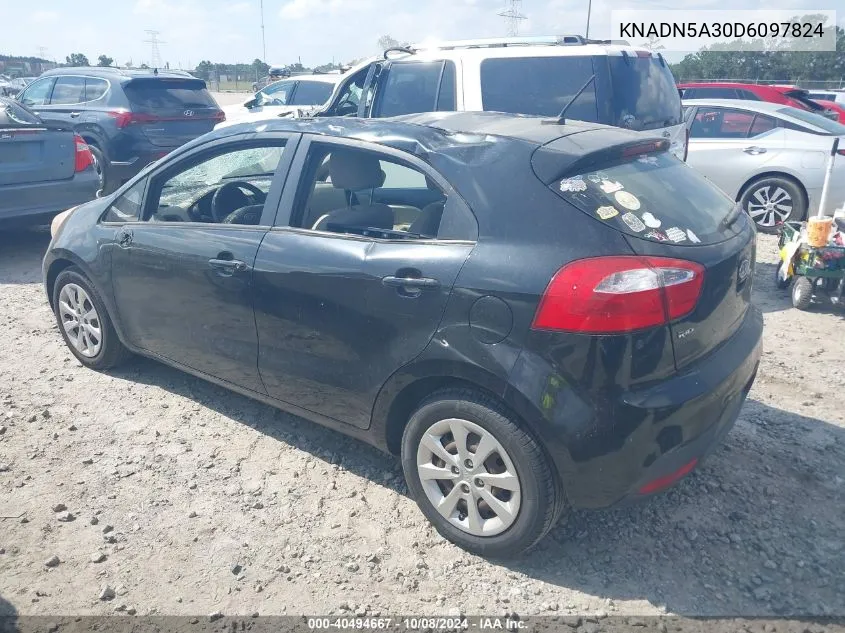 2013 Kia Rio Ex VIN: KNADN5A30D6097824 Lot: 40494667