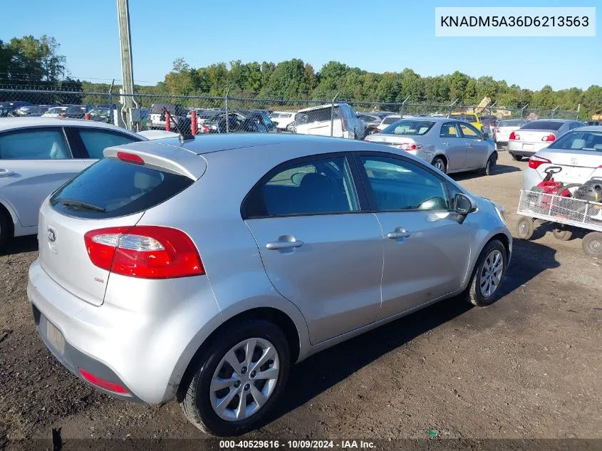 2013 Kia Rio Lx VIN: KNADM5A36D6213563 Lot: 40529616