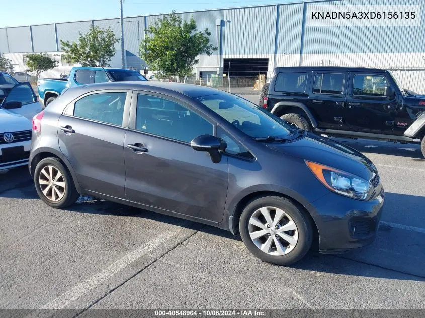 2013 Kia Rio Ex VIN: KNADN5A3XD6156135 Lot: 40548964