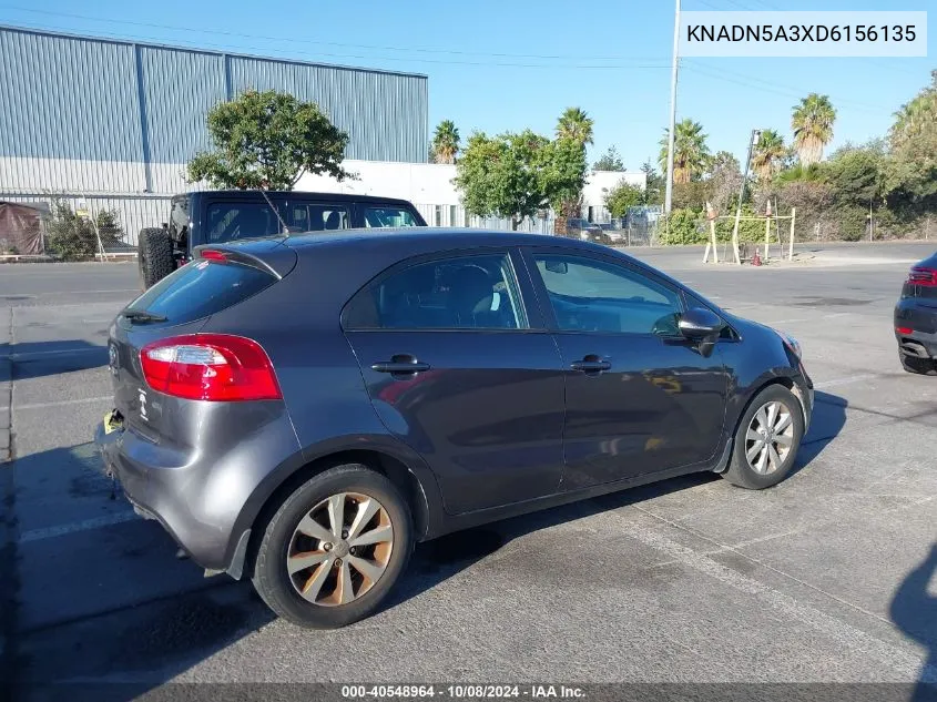 2013 Kia Rio Ex VIN: KNADN5A3XD6156135 Lot: 40548964