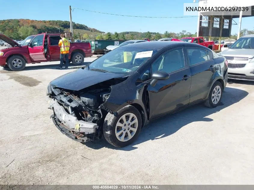 2013 Kia Rio Lx VIN: KNADM4A30D6297339 Lot: 40584029