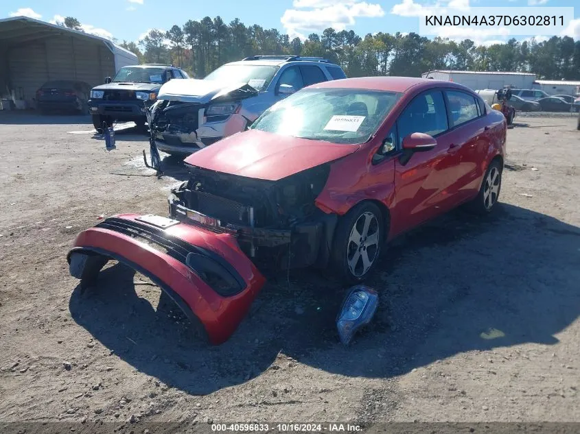 KNADN4A37D6302811 2013 Kia Rio Sx