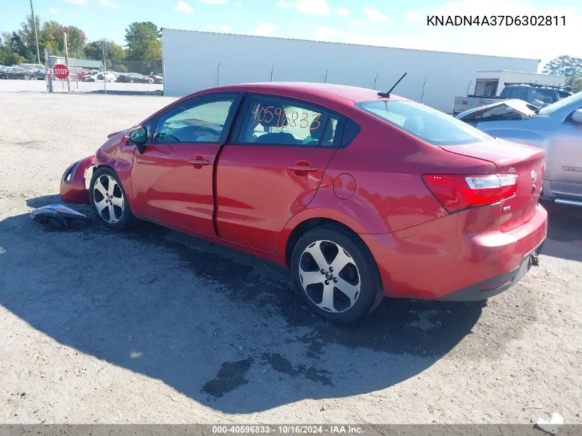 KNADN4A37D6302811 2013 Kia Rio Sx