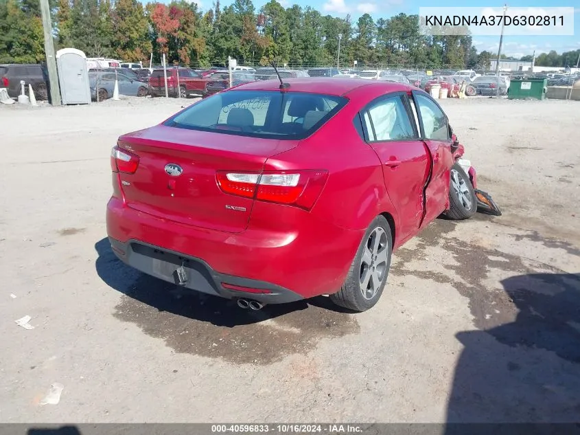 KNADN4A37D6302811 2013 Kia Rio Sx