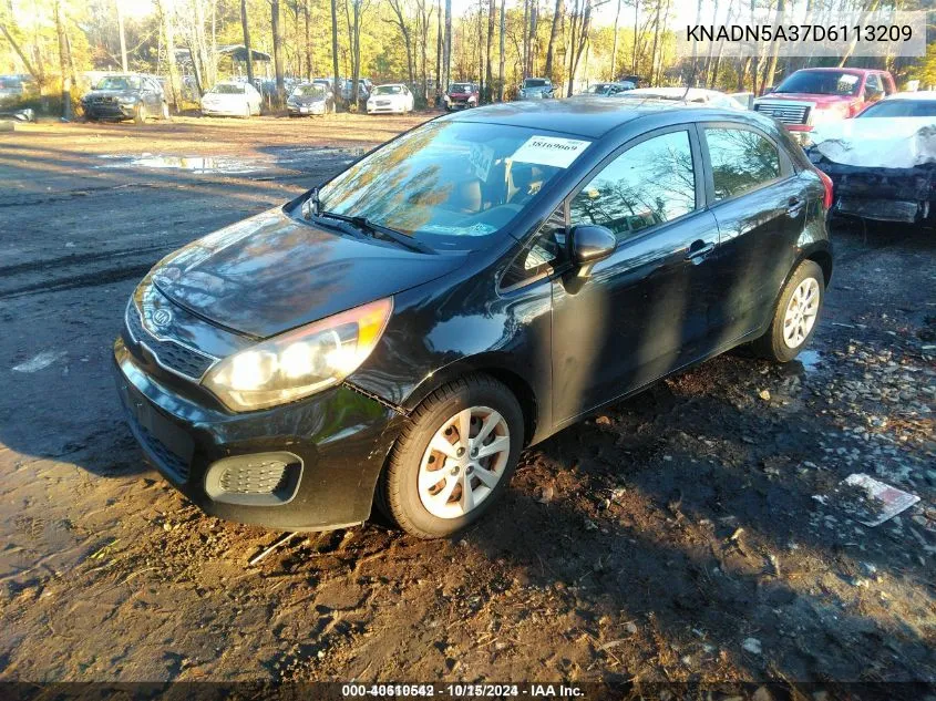 2013 Kia Rio Ex VIN: KNADN5A37D6113209 Lot: 40610542