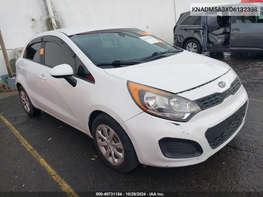 2013 Kia Rio Lx VIN: KNADM5A3XD6132338 Lot: 40731154