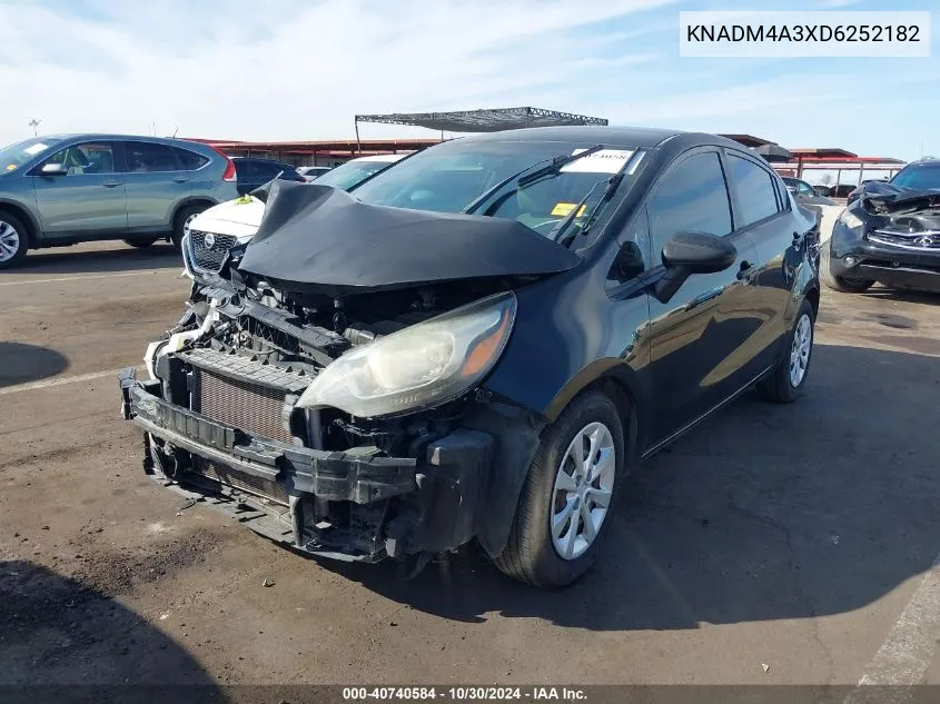 KNADM4A3XD6252182 2013 Kia Rio Lx