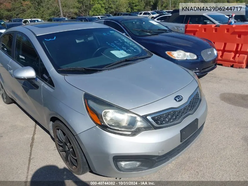 2013 Kia Rio Sx VIN: KNADN4A39D6244717 Lot: 40744382