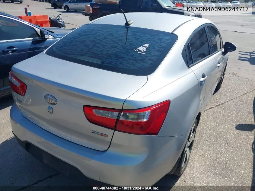 2013 Kia Rio Sx VIN: KNADN4A39D6244717 Lot: 40744382