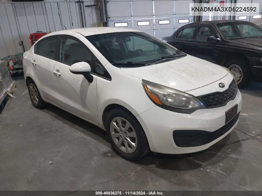 KNADM4A3XD6224592 2013 Kia Rio Lx