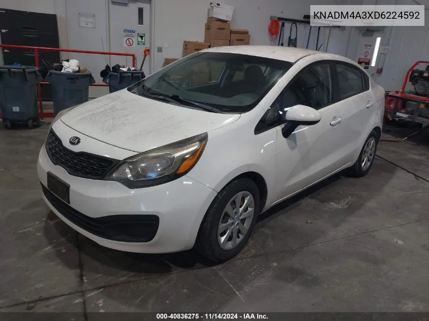 KNADM4A3XD6224592 2013 Kia Rio Lx