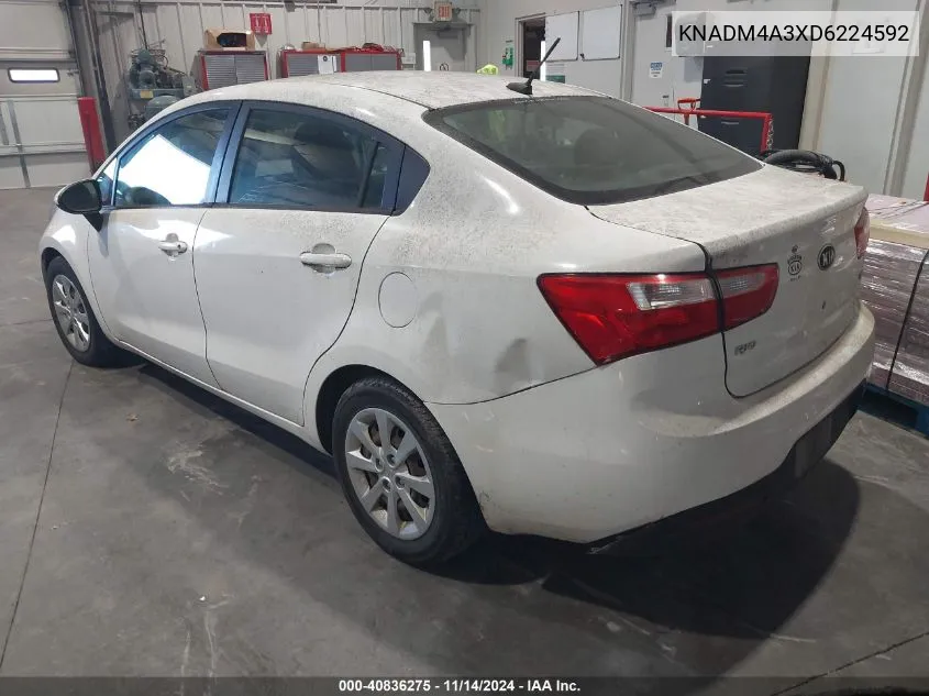 KNADM4A3XD6224592 2013 Kia Rio Lx