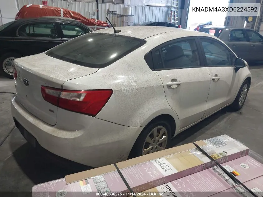 KNADM4A3XD6224592 2013 Kia Rio Lx