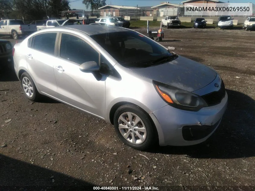 2013 Kia Rio Lx VIN: KNADM4A3XD6269550 Lot: 40840301