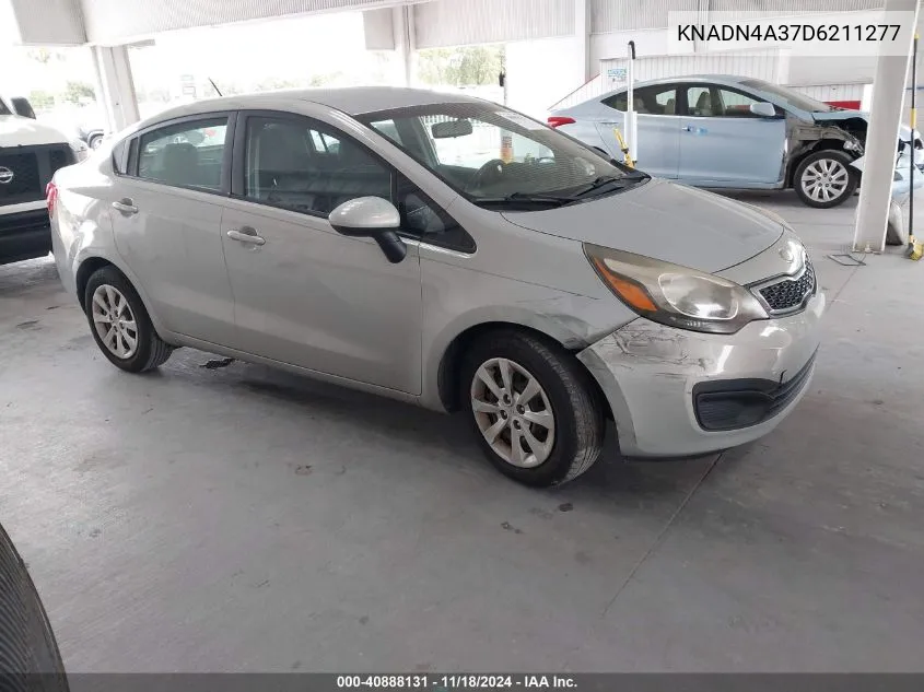 2013 Kia Rio Ex VIN: KNADN4A37D6211277 Lot: 40888131