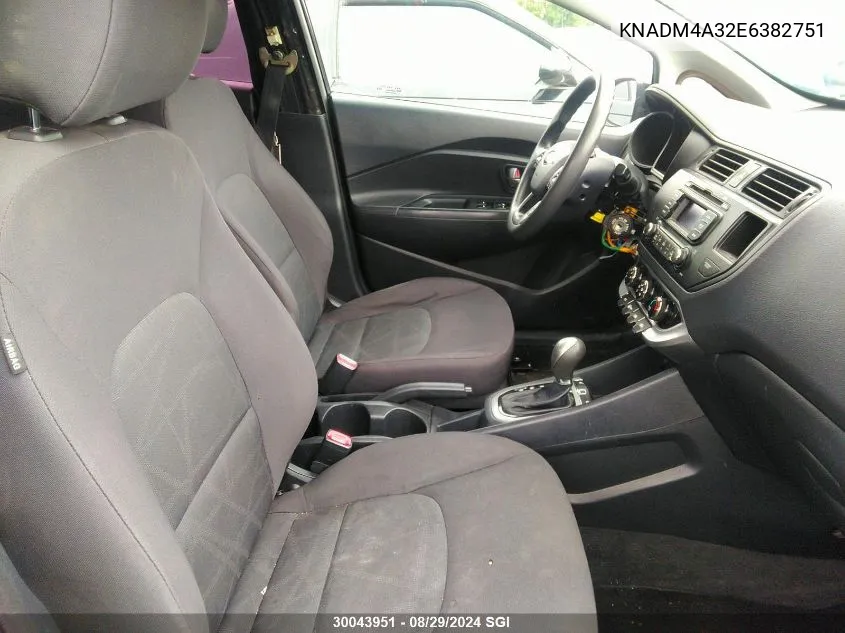 KNADM4A32E6382751 2014 Kia Rio Lx