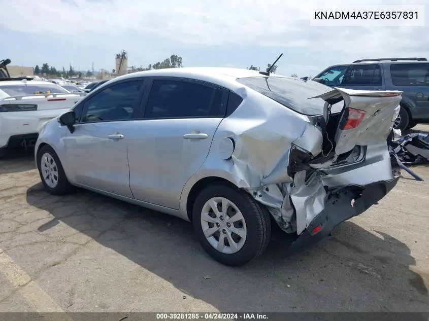 KNADM4A37E6357831 2014 Kia Rio Lx