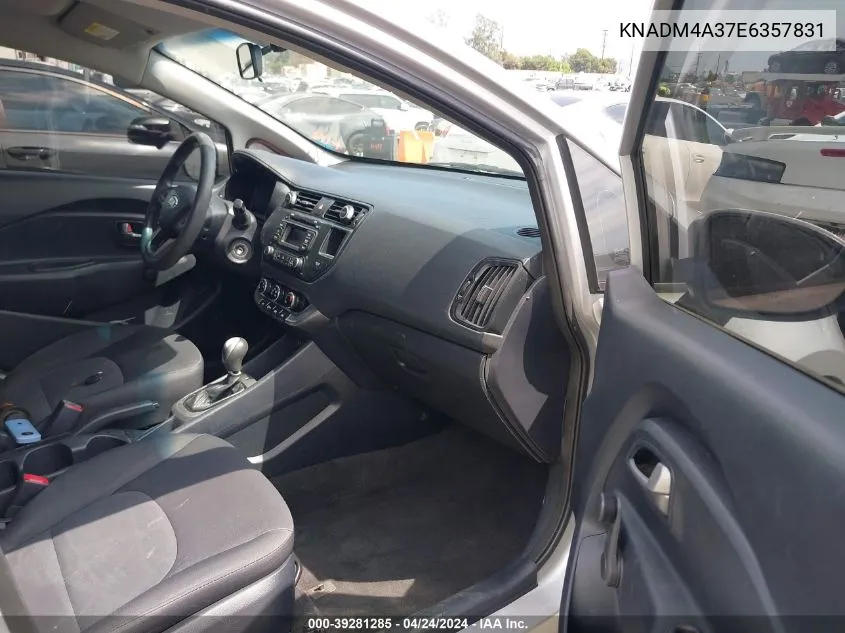 KNADM4A37E6357831 2014 Kia Rio Lx