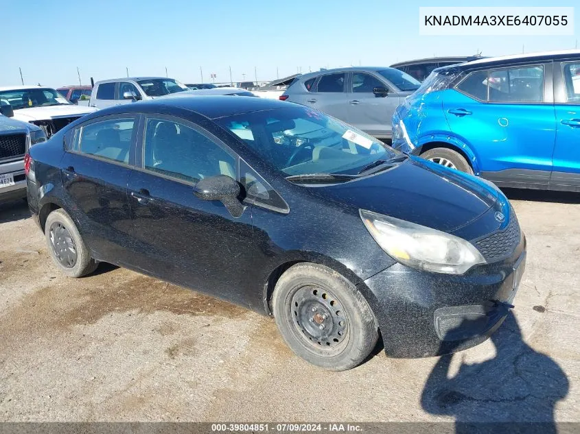 KNADM4A3XE6407055 2014 Kia Rio Lx