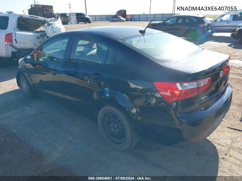 KNADM4A3XE6407055 2014 Kia Rio Lx