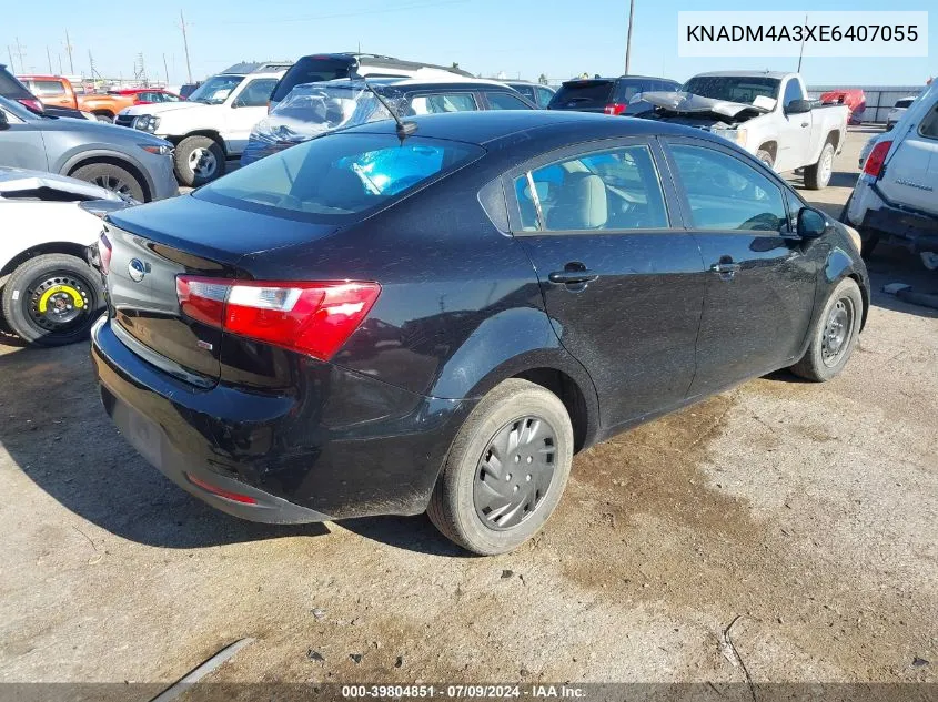 KNADM4A3XE6407055 2014 Kia Rio Lx