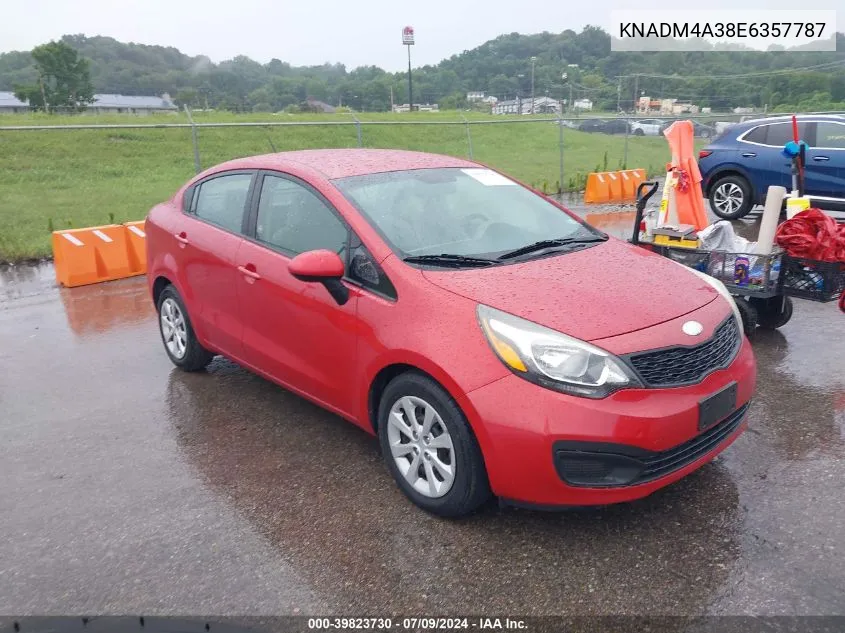 KNADM4A38E6357787 2014 Kia Rio Lx