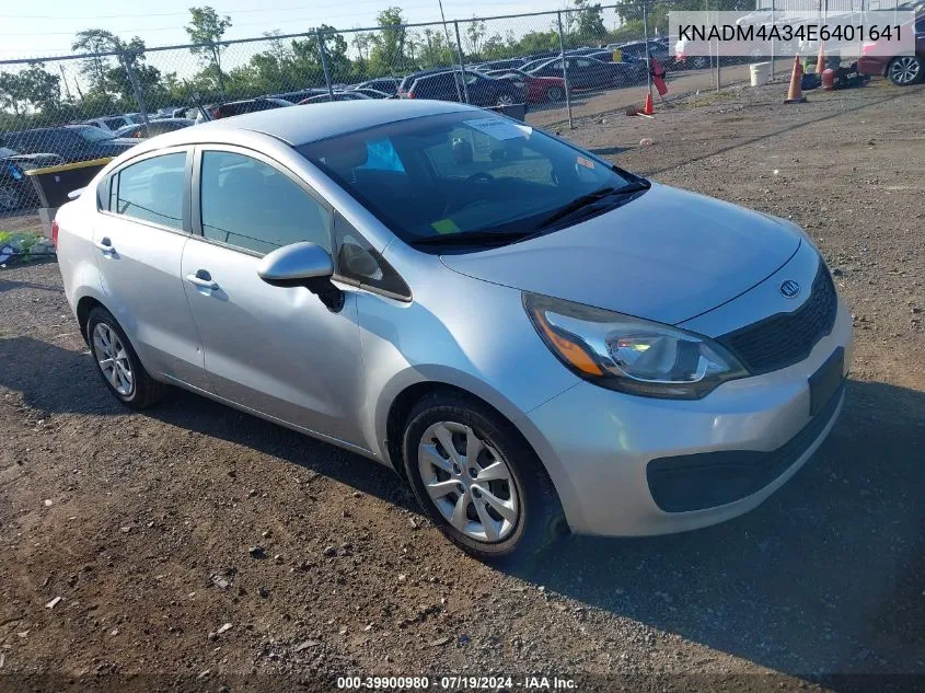 KNADM4A34E6401641 2014 Kia Rio Lx