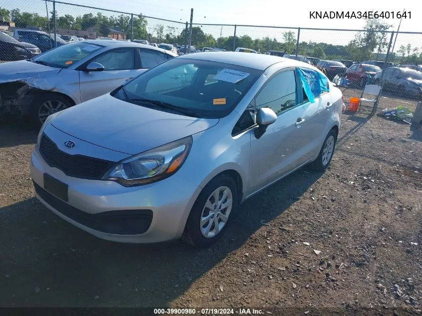 KNADM4A34E6401641 2014 Kia Rio Lx