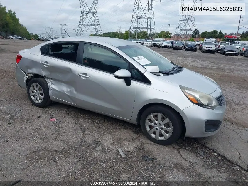 2014 Kia Rio Lx VIN: KNADM4A35E6325833 Lot: 39967445