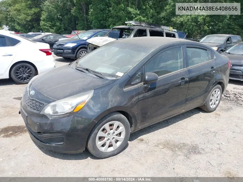 KNADM4A38E6408656 2014 Kia Rio Lx