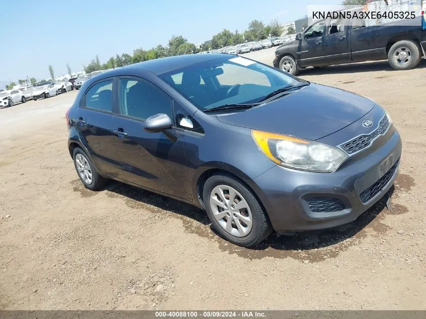 KNADN5A3XE6405325 2014 Kia Rio Ex