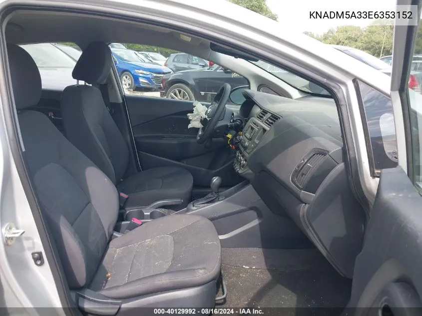 KNADM5A33E6353152 2014 Kia Rio Lx