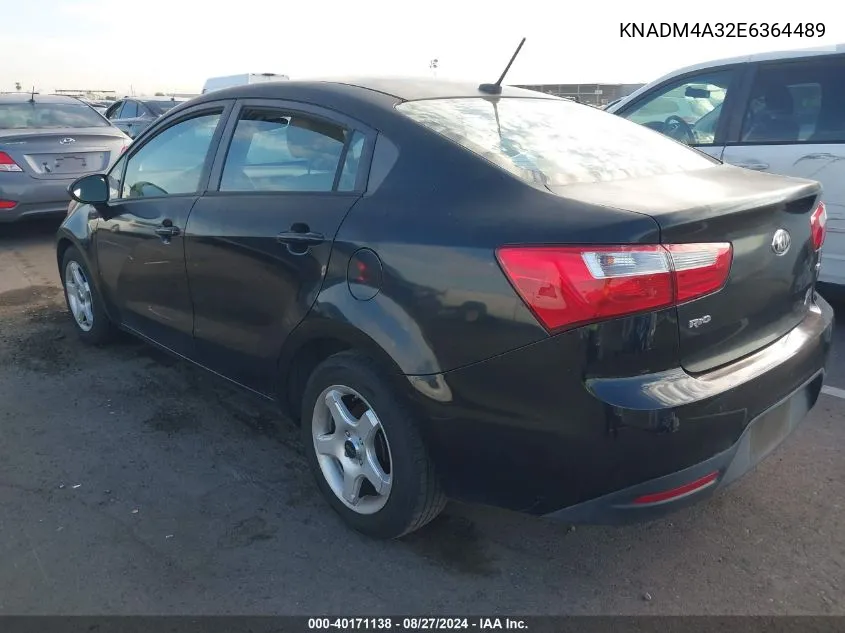 KNADM4A32E6364489 2014 Kia Rio Lx