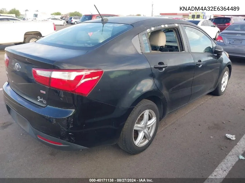 KNADM4A32E6364489 2014 Kia Rio Lx