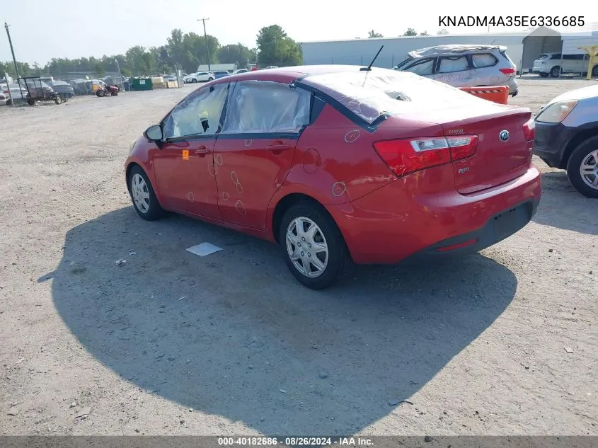 KNADM4A35E6336685 2014 Kia Rio Lx