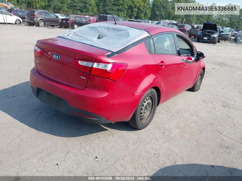 KNADM4A35E6336685 2014 Kia Rio Lx